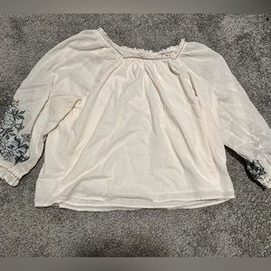 Forgotten Grace Embroidered Floral Shirt XXL